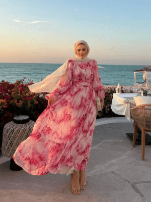 Themodestdiary floral maxi dress