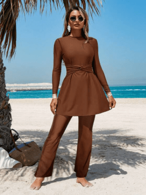 Themodestdiary SHEIN swimwear wideleg
